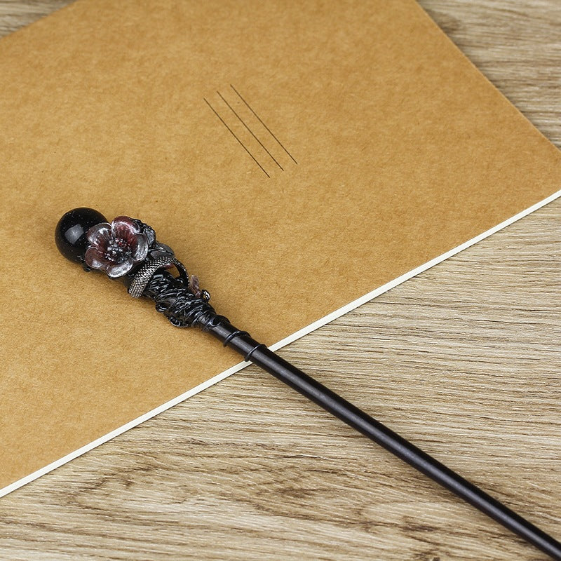 Crystal element magic wand