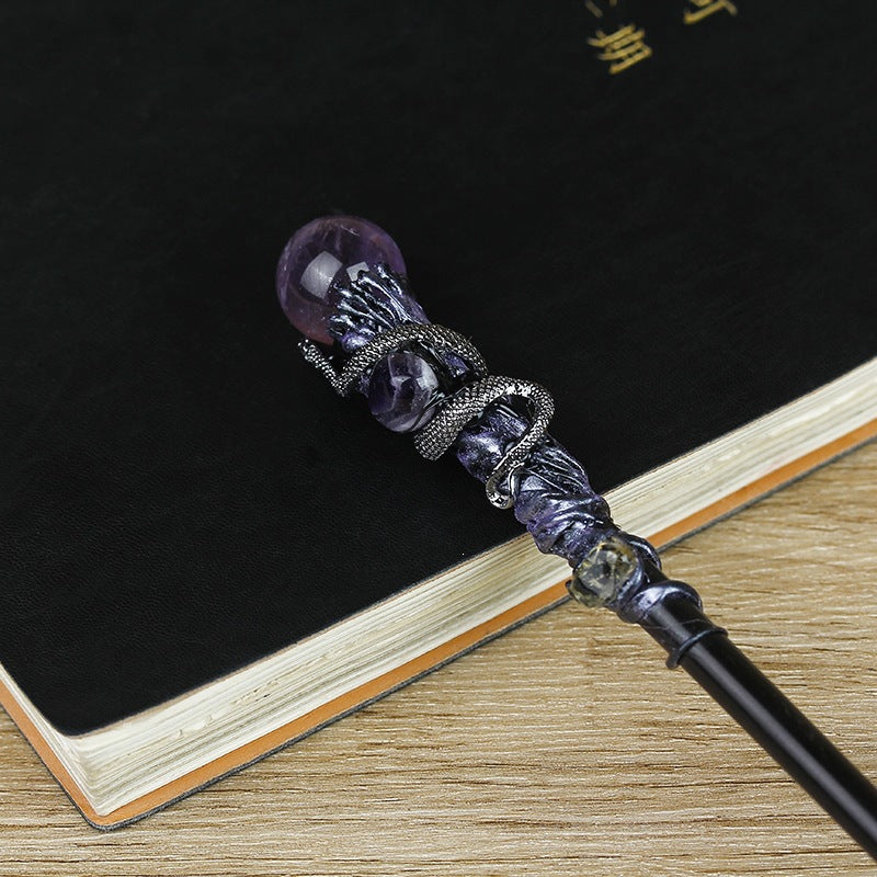 Crystal element magic wand
