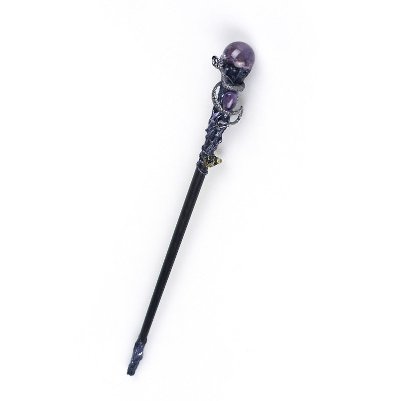 Crystal element magic wand