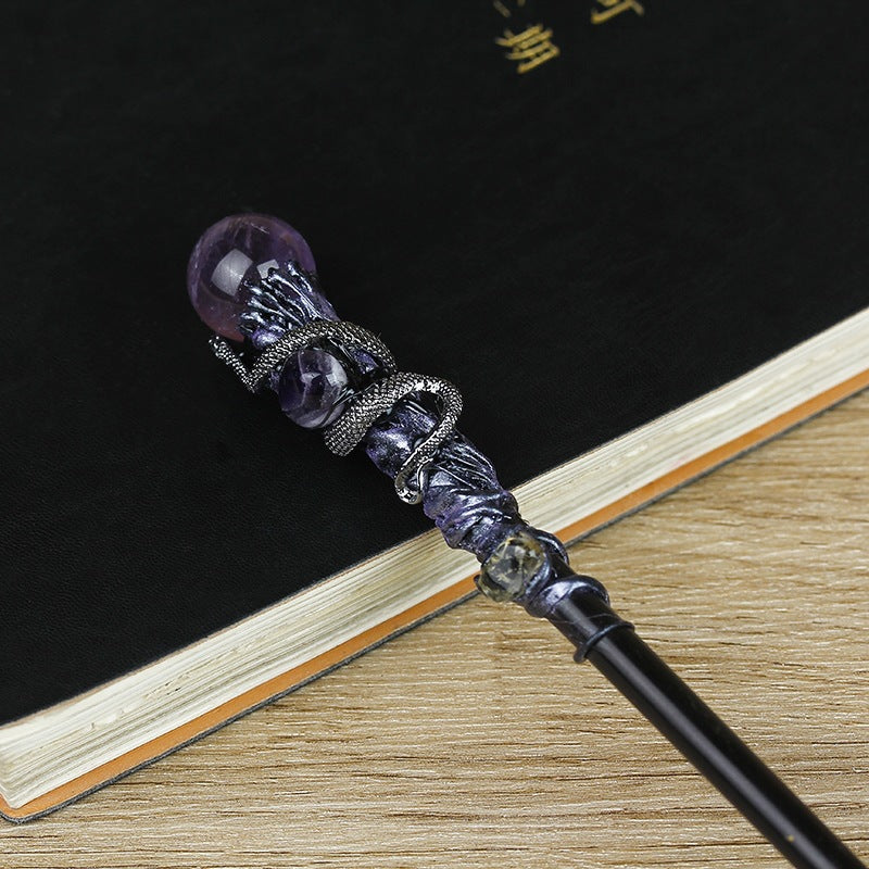 Crystal element magic wand