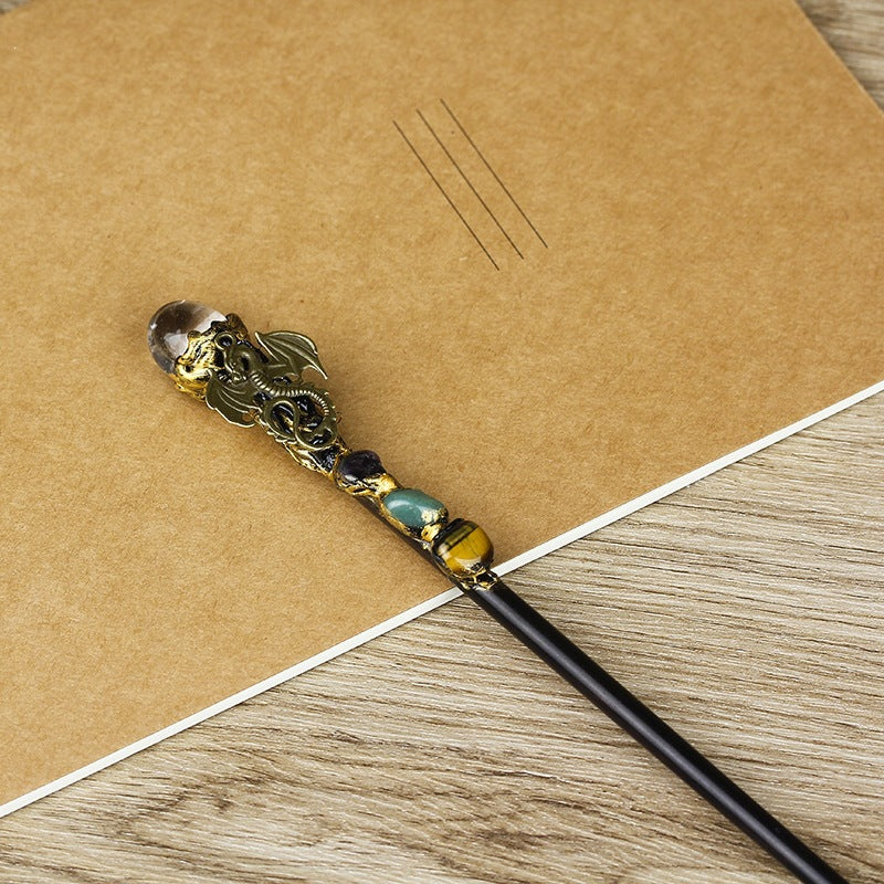 Crystal element magic wand