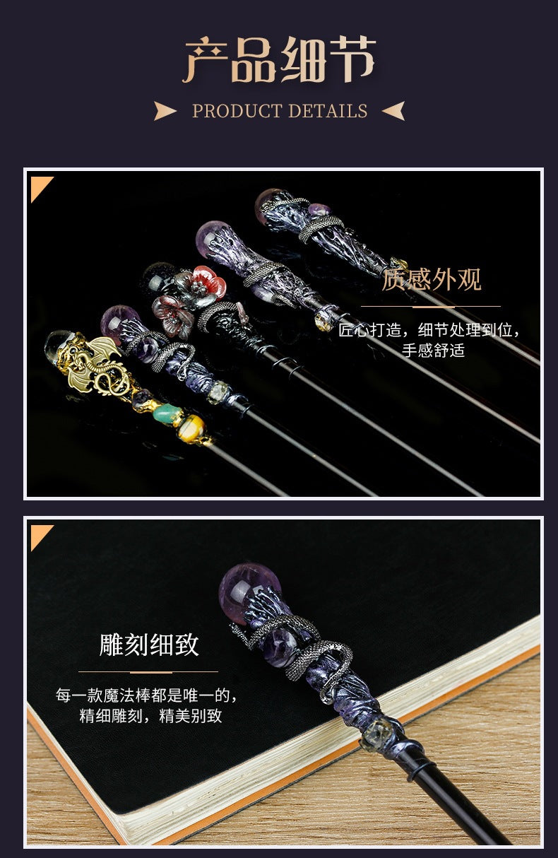 Crystal wand detail