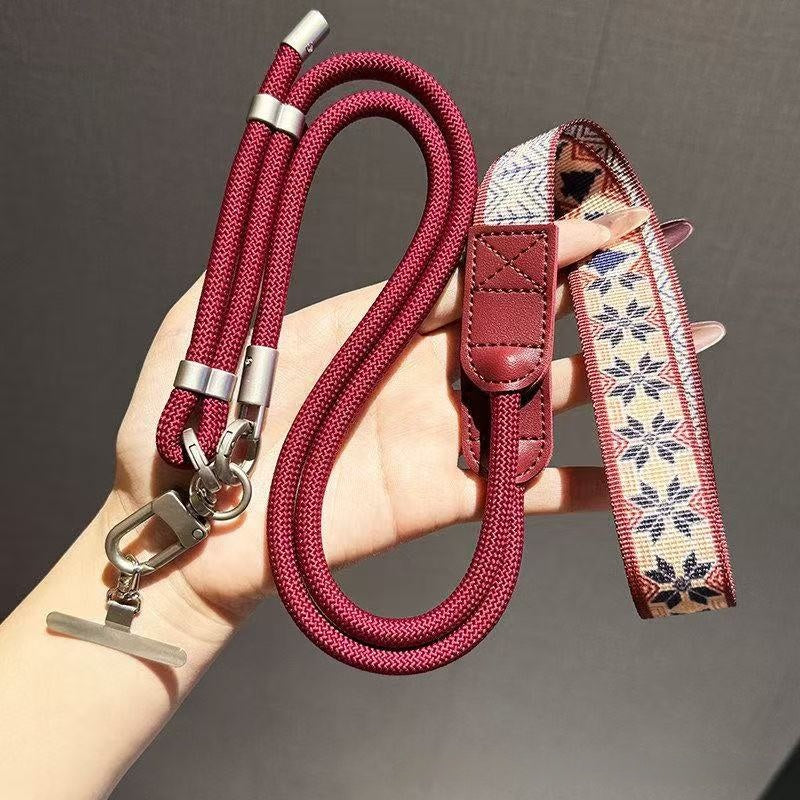 Double clasp · Wine red maple